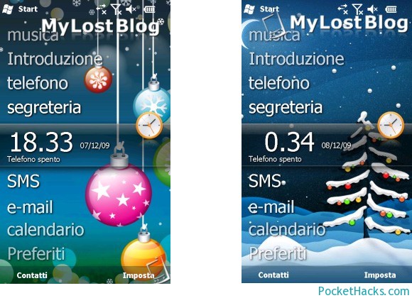 Windows Mobile 6.5 Christmas Themes