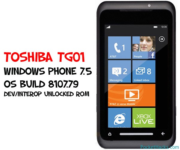 Windows Phone Mango ROM for Toshiba TG01