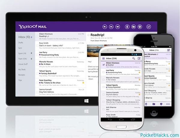 Yahoo! Mail for Windows 8, Android and iOS