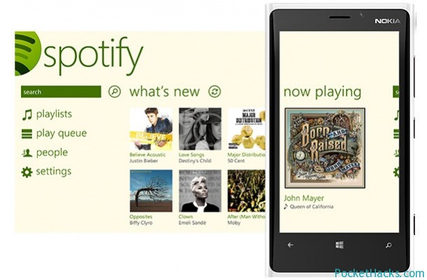 Spotify for Windows Phone 8