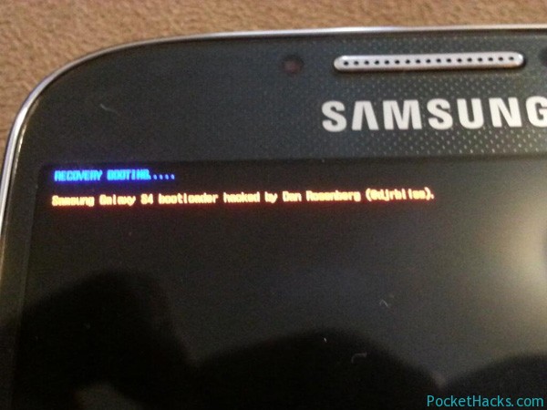 Samsung Galaxy S4 - Bootloader Successfully Unlocked