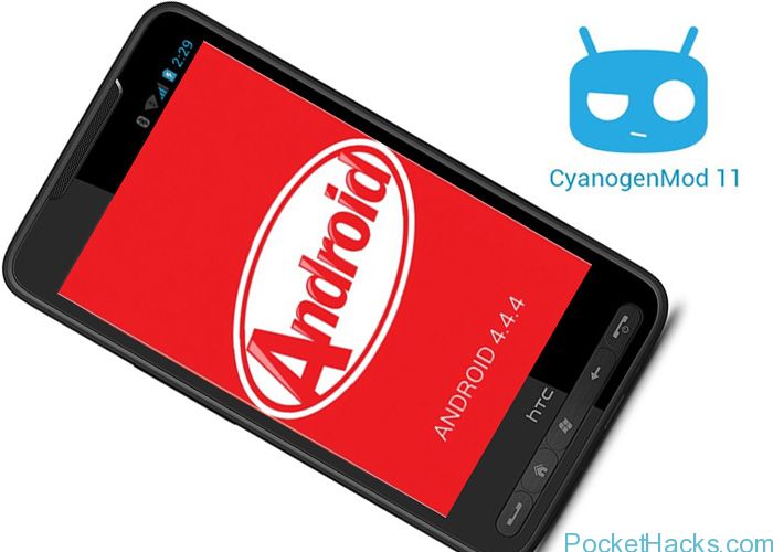 Android 4.4.4 KitKat (CyanogenMod 11) NAND ROM for HTC HD2
