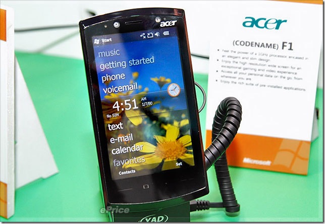 You are currently viewing Acer L1 features 1Ghz Snapdragon processor and 3.8 inch WVGA screen