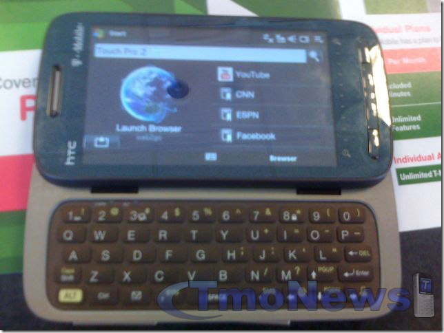 Read more about the article T-Mobile US HTC Touch Pro 2 gets pictured in public