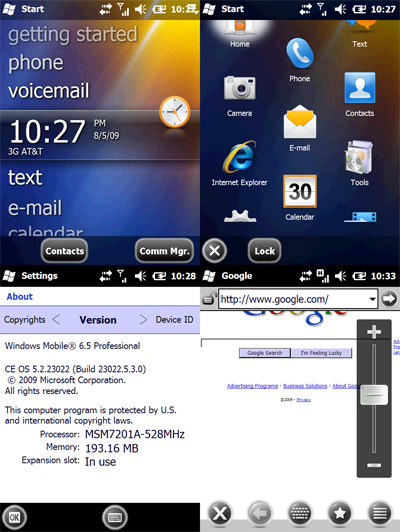You are currently viewing Windows Mobile 6.5 latest build, new changes
