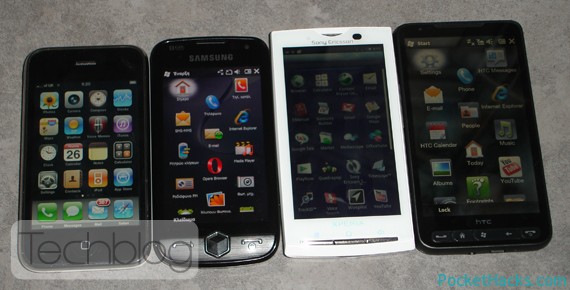 Read more about the article HTC HD2 size comparasion with iPhone and other smartphones