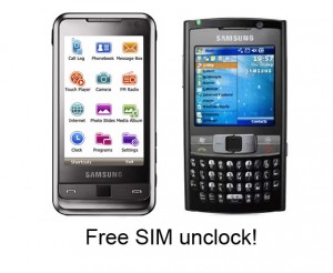 Read more about the article Samsung Omnia i900 & Samsung i780 free SIM unlock