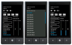 Read more about the article Windows Phone 7 subnet calculator app