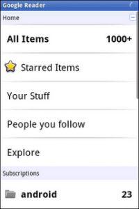 Read more about the article Google Reader app for Android released