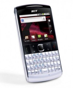 Read more about the article Acer beTouch E210 announced – QWERTY keyboard and Android Froyo