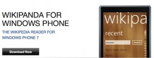 Read more about the article Wikipedia for Windows Phone 7 – WikiPanda