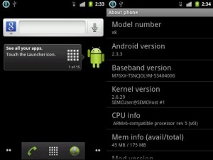 Read more about the article Gingerbread ported to Xperia X8