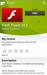 Read more about the article Flash 10.3 for Android is now ready for download