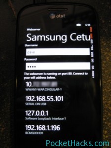 Read more about the article Webserver for Windows Phone 7