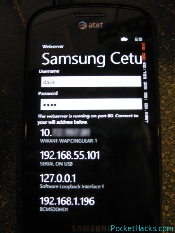 Read more about the article Webserver for Windows Phone 7
