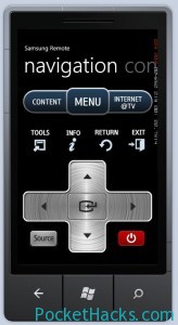 Read more about the article Samsung TV remote control app for WP7 Mango