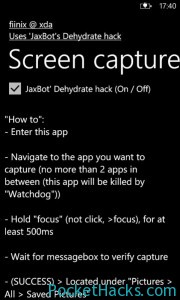 Read more about the article Screen capture app for Windows Phone 7