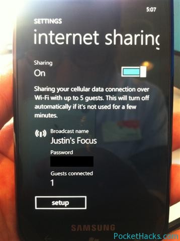 Read more about the article Windows Phone Mango supports wireless Internet Sharing