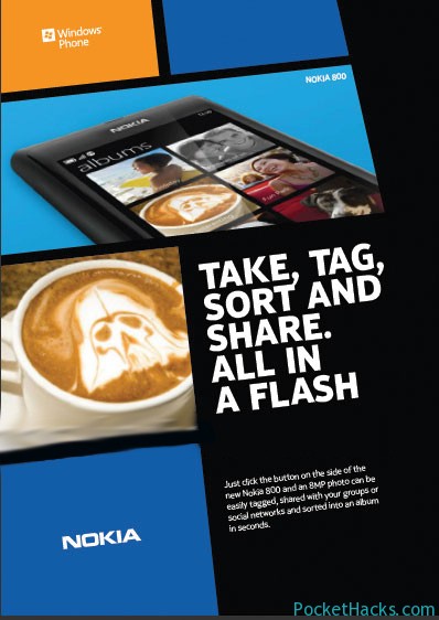 Read more about the article Nokia 800 – adverts pictures leaked