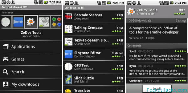 You are currently viewing Android Market with over 500,000 apps