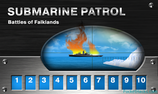 Read more about the article Submarine Patrol. Battles of Falklands game for Windows Phone 7