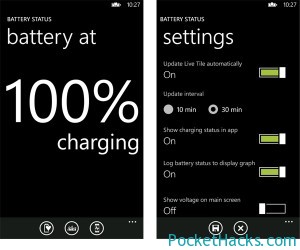 Read more about the article Battery Status app for Windows Phone 7