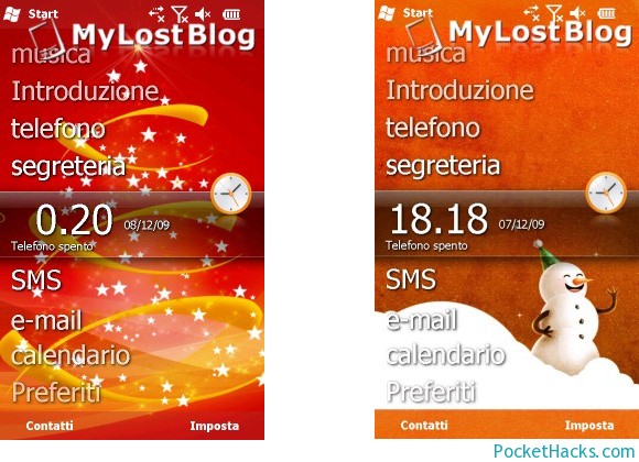 Windows Mobile 6.5 Christmas Themes