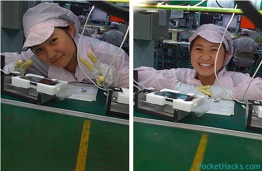 iPhone factory girl