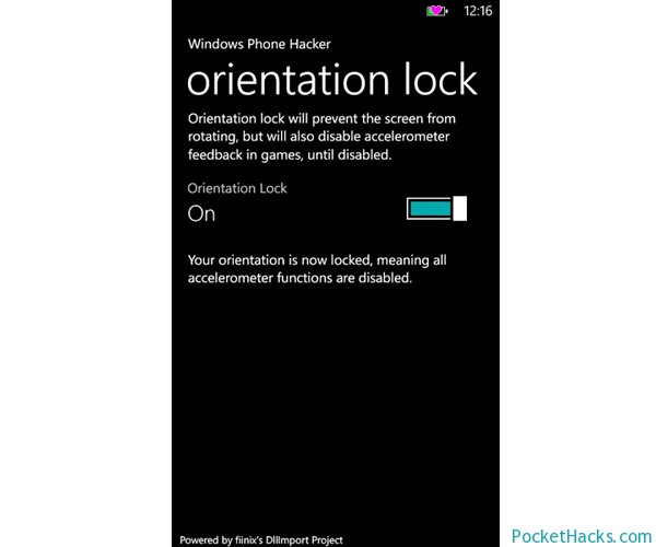 Read more about the article Orientation lock app for Windows Phone 7