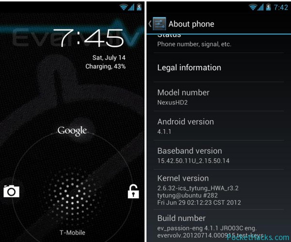 Android 4.1 Jelly Bean ROM for HTC HD2 Android 4.1 Jelly Bean ROM for HTC HD2