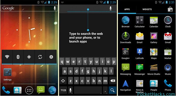 Android 4.0 Ice Cream Sandwich screenshot