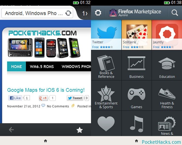 Firefox OS Browser and Marketplace Firefox OS Browser and Marketplace