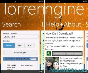 Read more about the article Torrent Engine app for Windows Phone