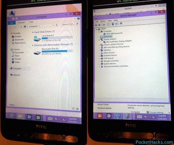 HTC HD2 Running Windows RT