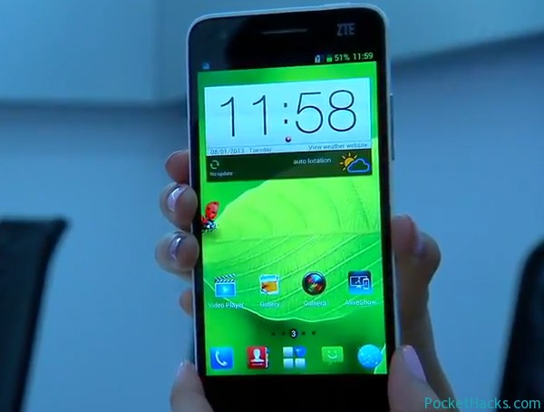 ZTE Grand S Unveiled at CES 2013