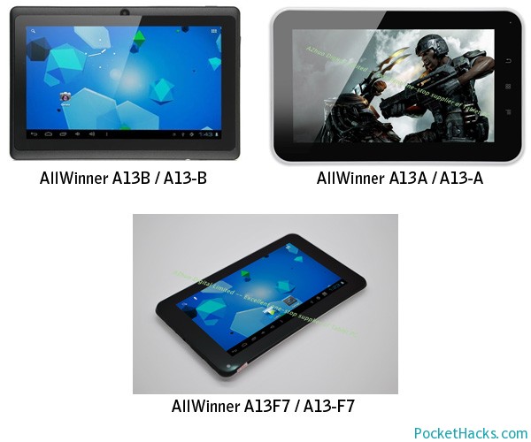 Identify your AllWinner A13 tablet 
