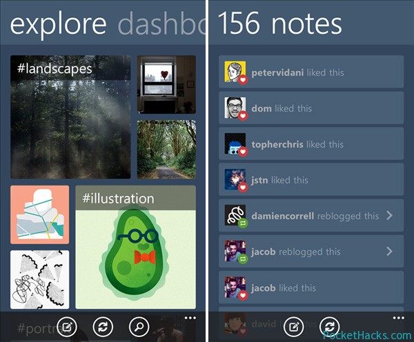 Tumblr for Windows Phone 8