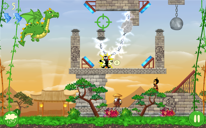 Dragon mama game for Android and iOS - puzzle of fire, rock and ice