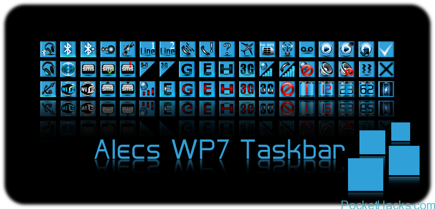 Read more about the article Alecs Windows Phone 7 taskbar icons (W/VGA for WM6.5/6.5.X)