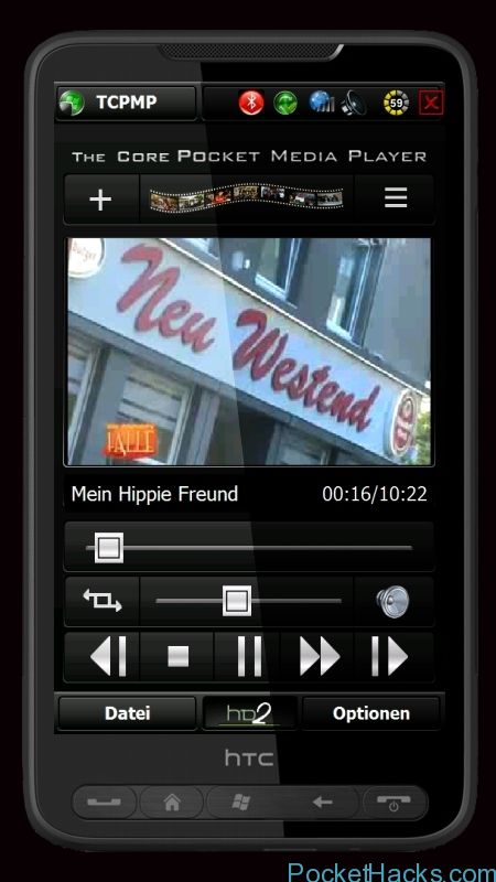 You are currently viewing Windows 7 Sense Theme + TCPMP and MortPlayer skins for HTC HD2