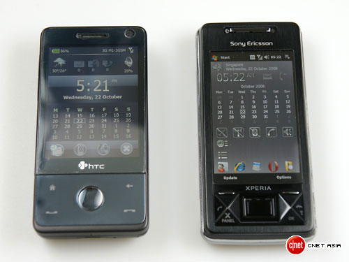 You are currently viewing HTC Touch Pro and XPERIA X1 in pictures