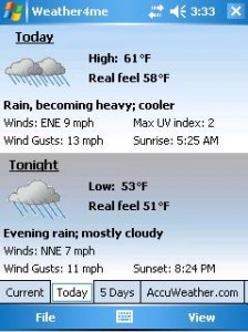 Read more about the article Weather4me – small weather app for Windows Mobile