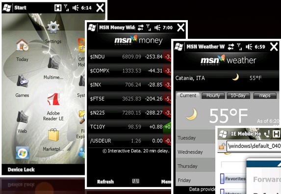 You are currently viewing Windows Mobile 6.5 widget engine
