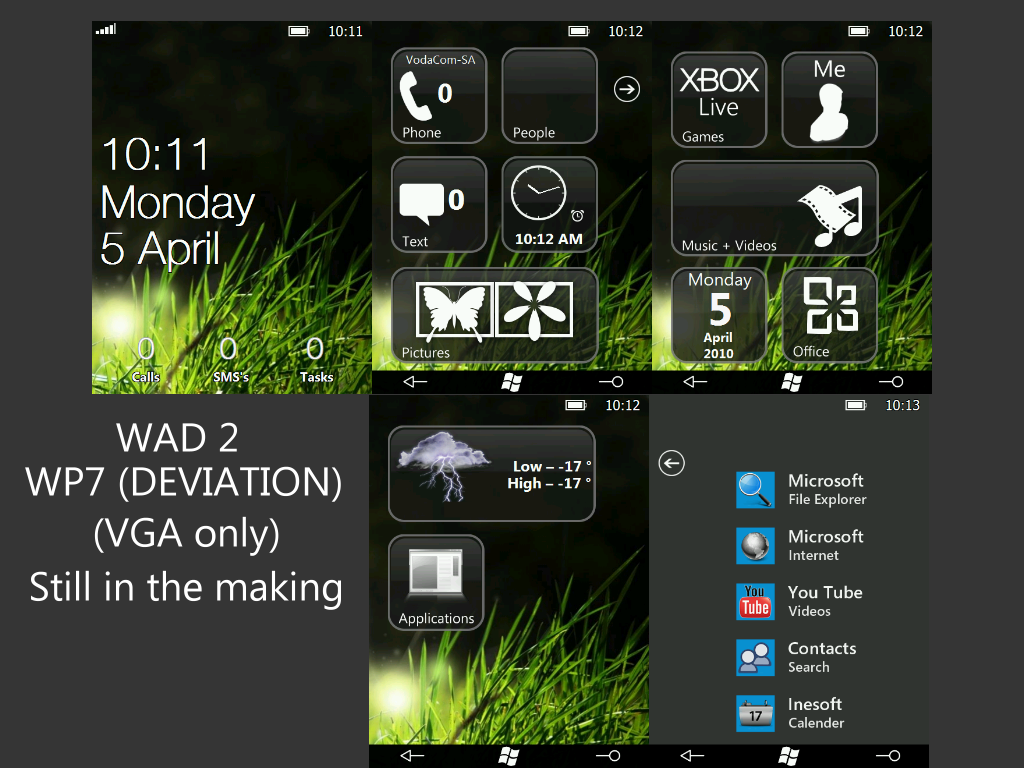Read more about the article Windows Phone 7 WAD theme for VGA devices
