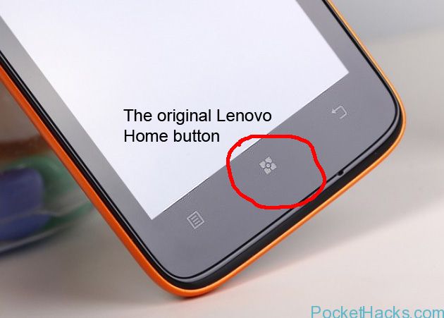 The original Lenovo home button