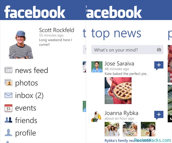 Facebook 2.3 for Windows Phone devices