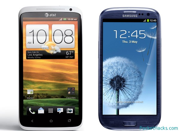 HTC One X and Samsung Galaxy S IIII
