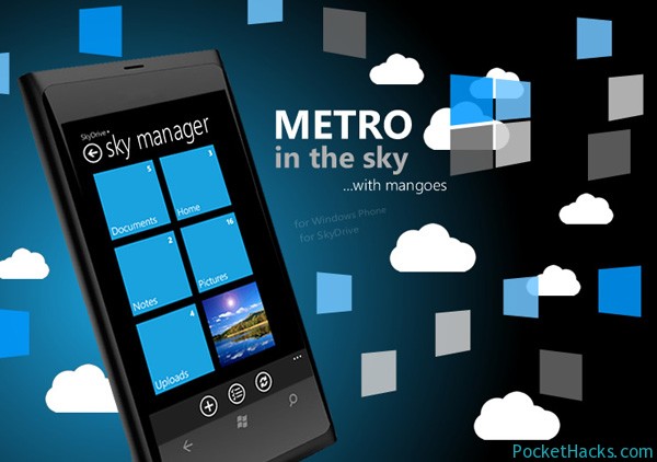SkyDrive file manager for Windows Phone