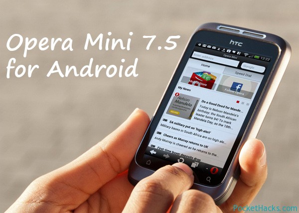Opera Mini 7.5 for Android