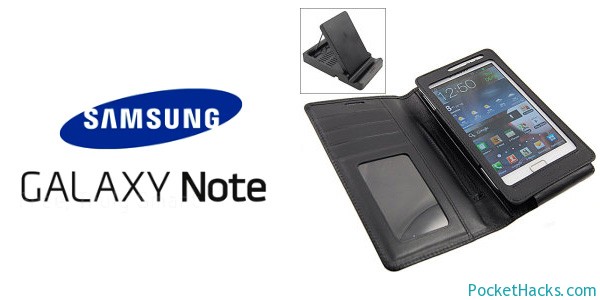 Samsung Galaxy Note wireless charging case and stand